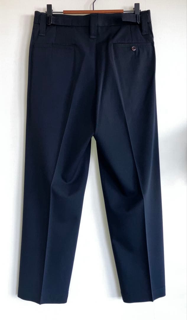 パンツ LEMAIRE ONE PLEAT PANTS squid ink 48