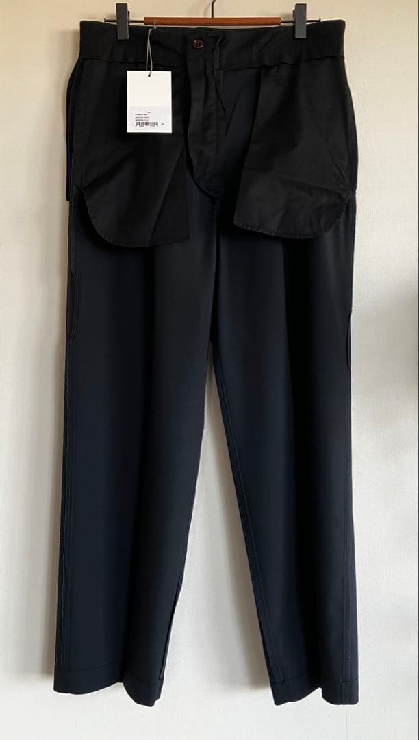パンツ LEMAIRE ONE PLEAT PANTS squid ink 48