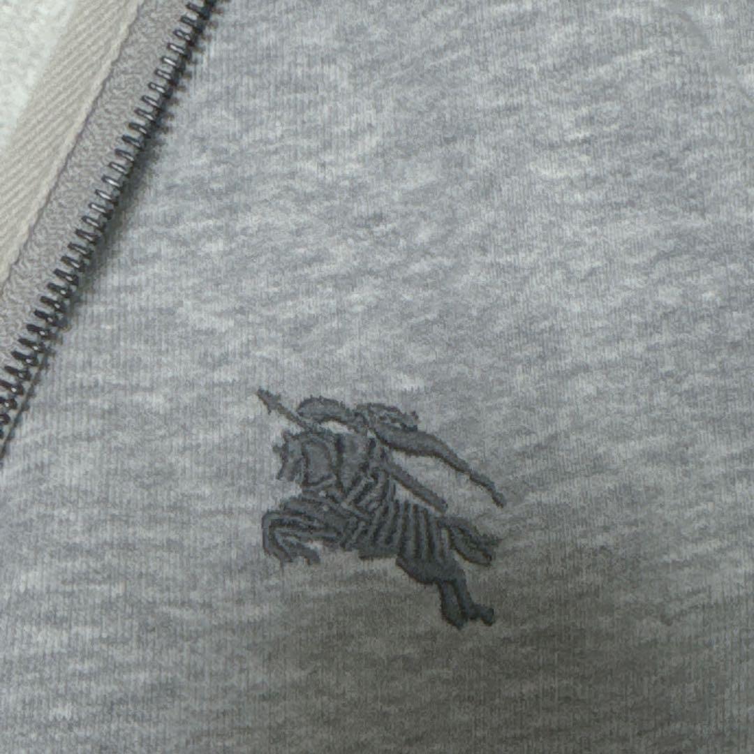 【BURBERRY BRIT】ジップパーカー グレー レディース L 裏起毛