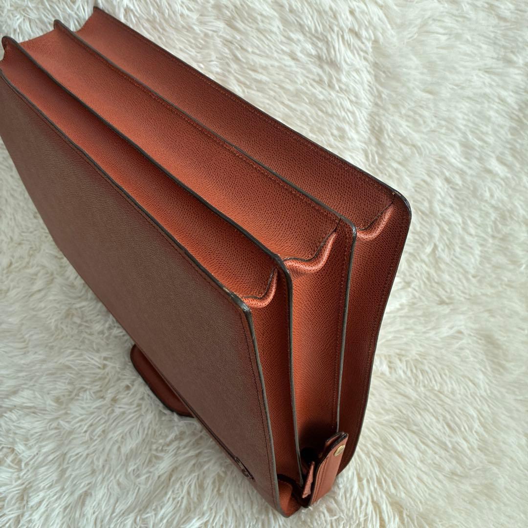 【極美品・鍵付】ルタヌア LE TANNEUR ダレスバッグ ビジネス A4収納