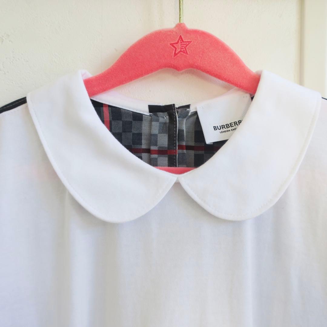 kaorinバーバリー ピーターパンカラー チェッカーボードパネル