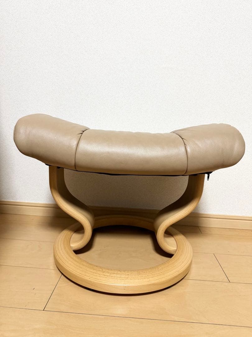 エコーネス ストレスレスチェア　ノルウェー製　本革 オットマン付き