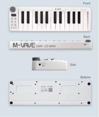 DTM・DAW M-VAVE-Mini Teclado MIDI
