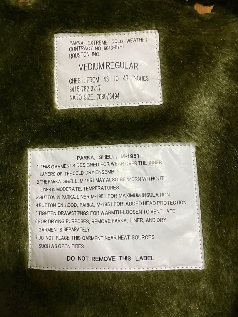 M-51 パーカ HOUSTON WAIPER モッズコート