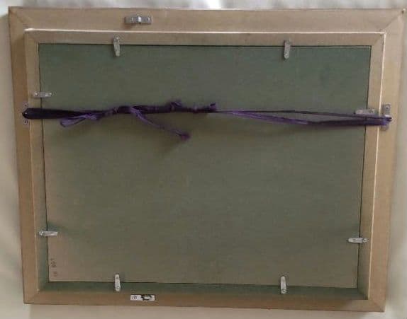 「銀之汀」加藤静児 油絵 板絵