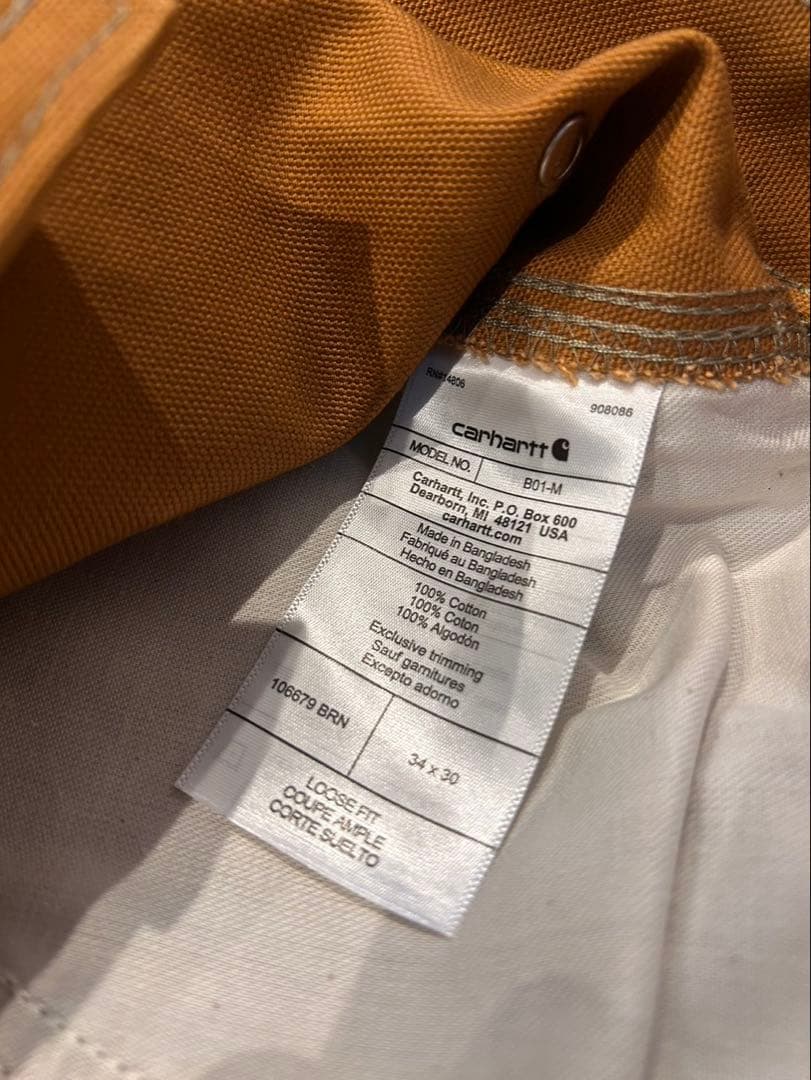 新品タグ 正規品 carhartt ダブルニーパンツ サイズW34×L32