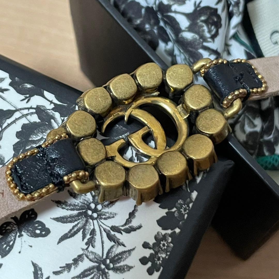 ✨️極美品✨️ GUCCI バングブレスレット マルチカラー GGロゴ 箱付き