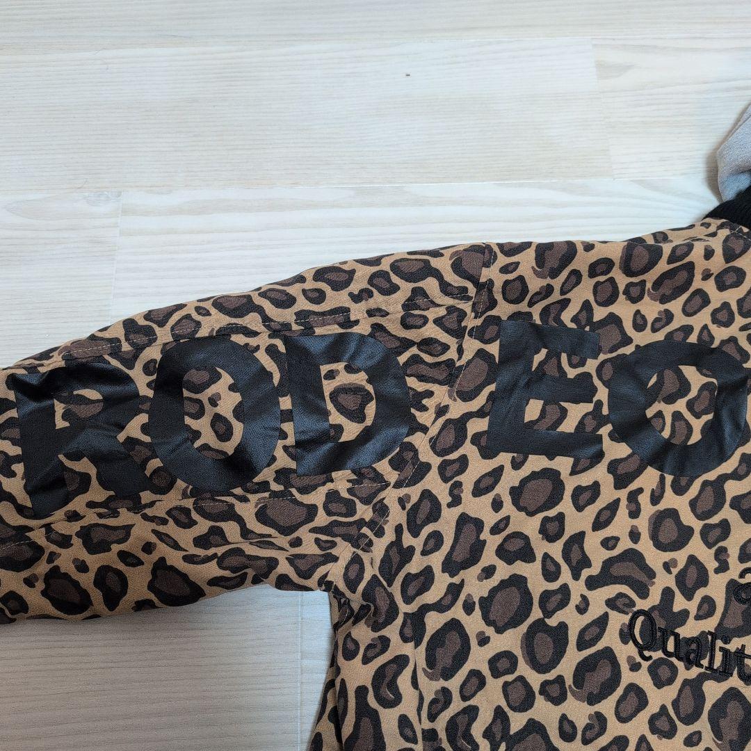 ロデオクラウンズ　HOODED BIG　レオパード柄 ブルゾン　RCWB