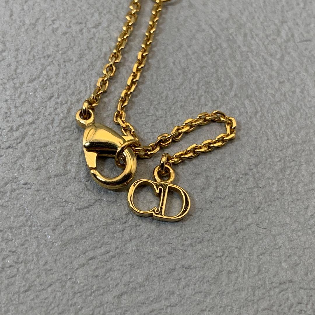 極美品 現行品 ディオール DIOR ネックレス パール ラインストーン