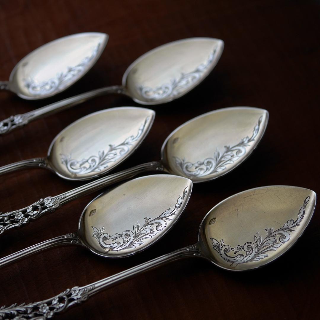 ◆アンティーク◆JeanGranvigne◆スプーン2本組（写真の6本のうち）◆