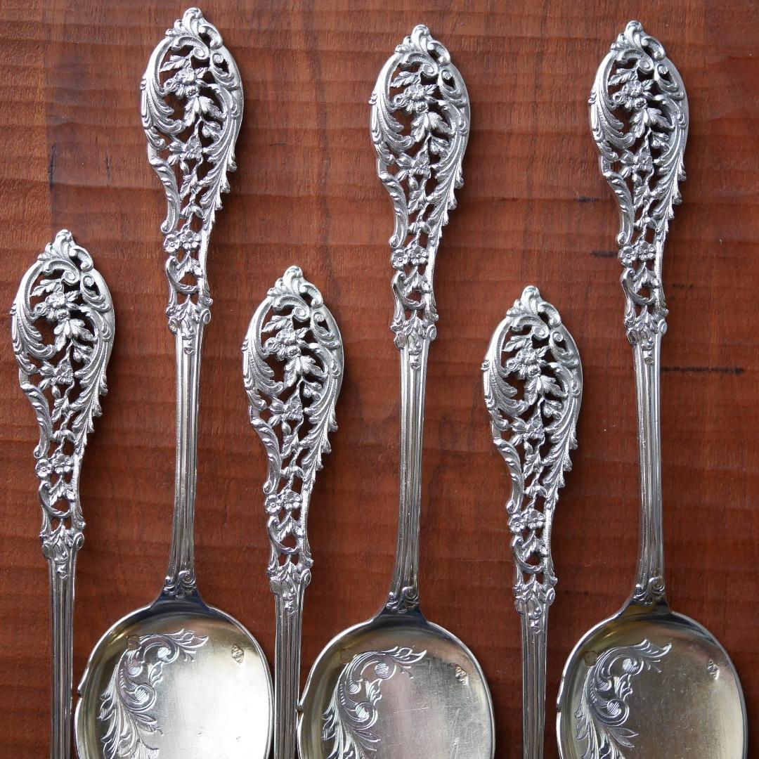 ◆アンティーク◆JeanGranvigne◆スプーン2本組（写真の6本のうち）◆