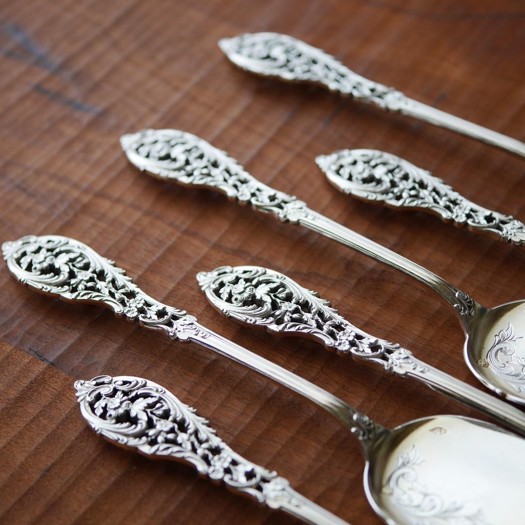 ◆アンティーク◆JeanGranvigne◆スプーン2本組（写真の6本のうち）◆