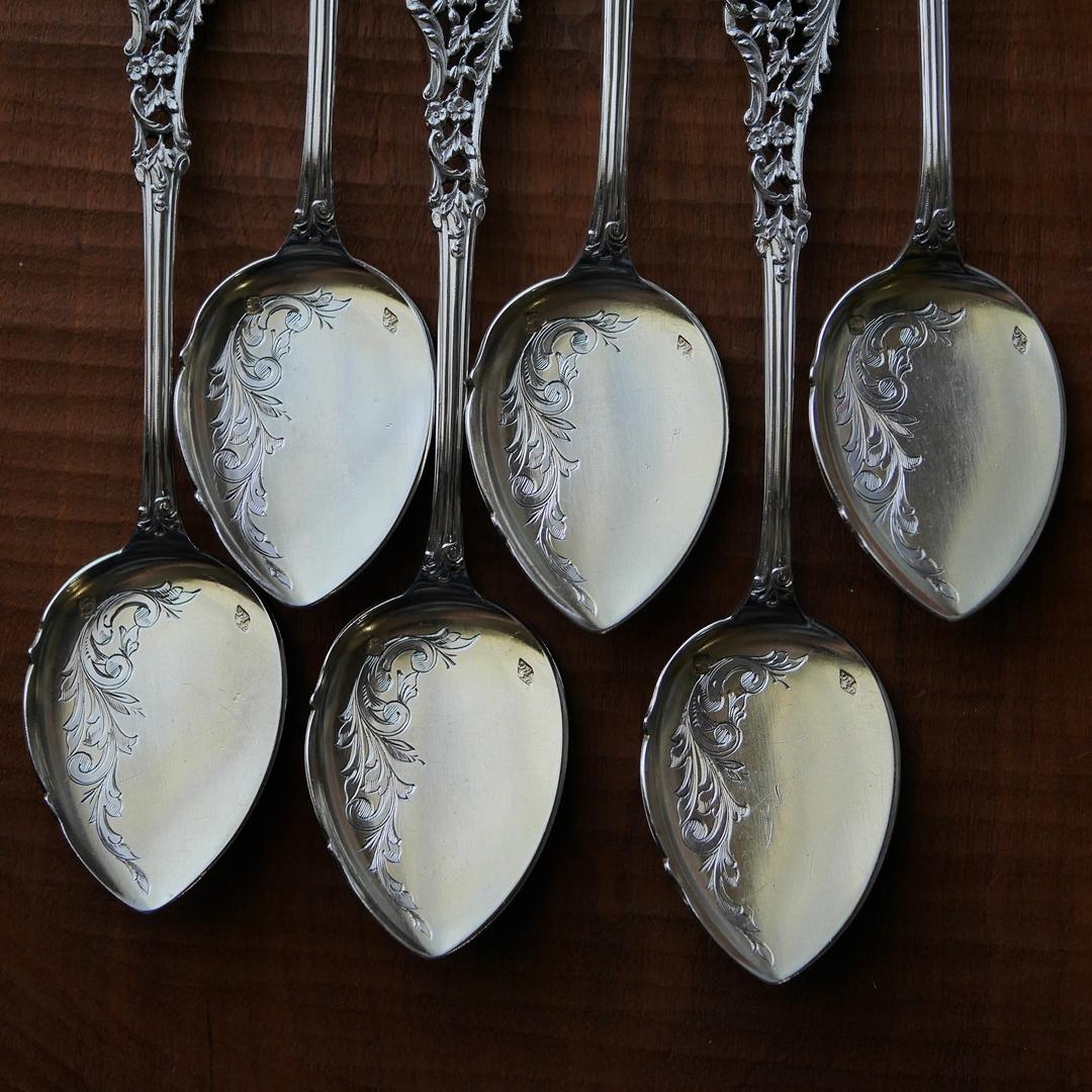 ◆アンティーク◆JeanGranvigne◆スプーン2本組（写真の6本のうち）◆