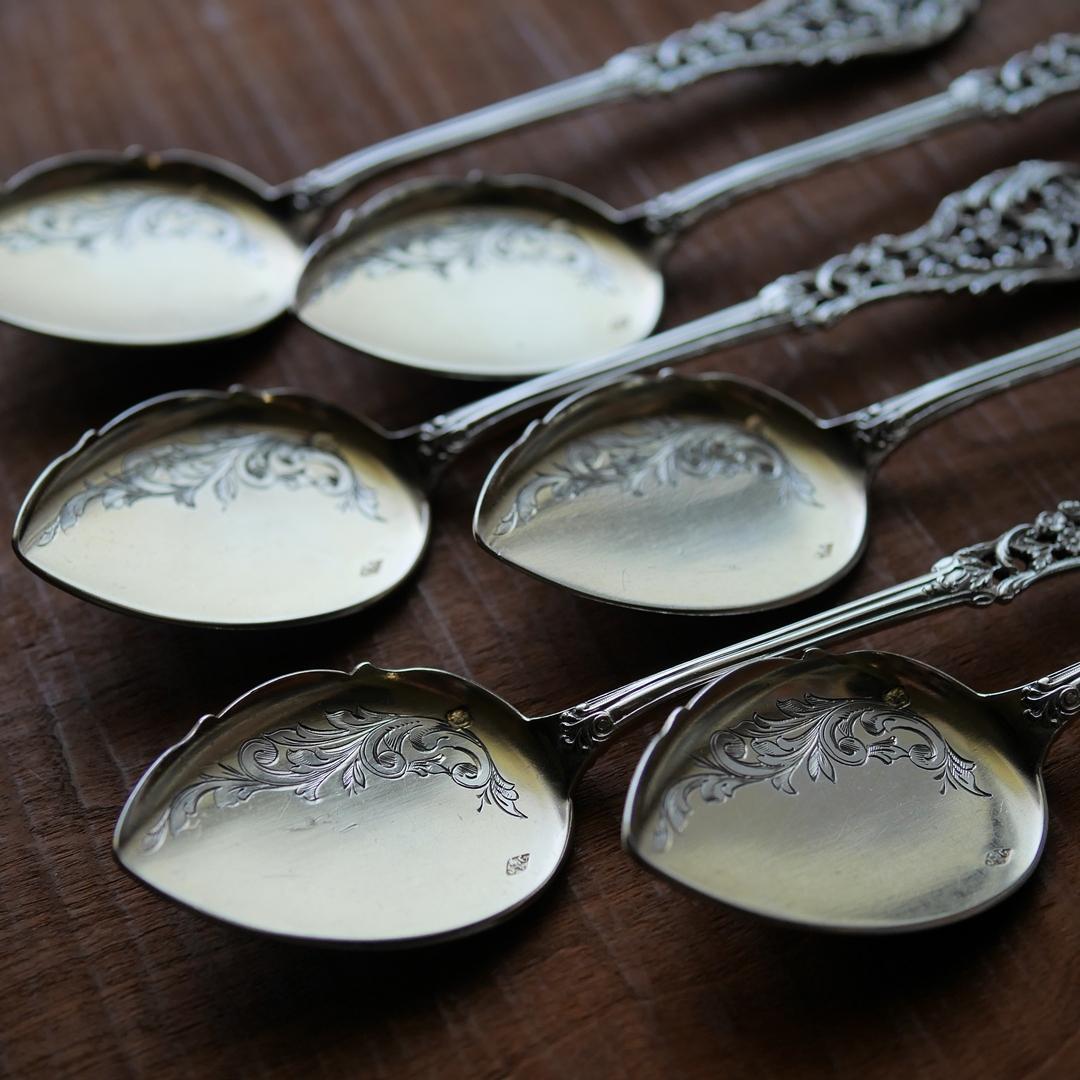 ◆アンティーク◆JeanGranvigne◆スプーン2本組（写真の6本のうち）◆