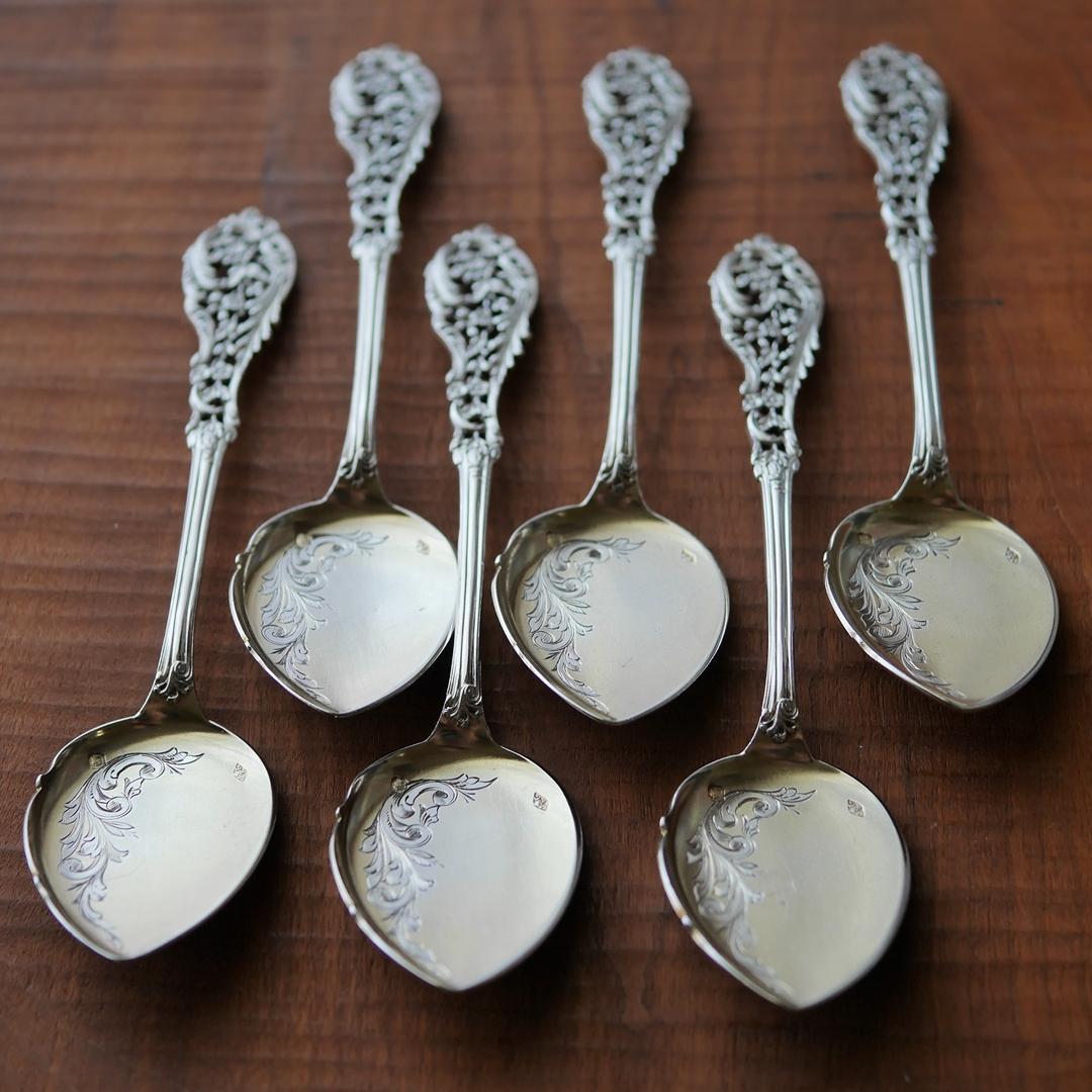 ◆アンティーク◆JeanGranvigne◆スプーン2本組（写真の6本のうち）◆
