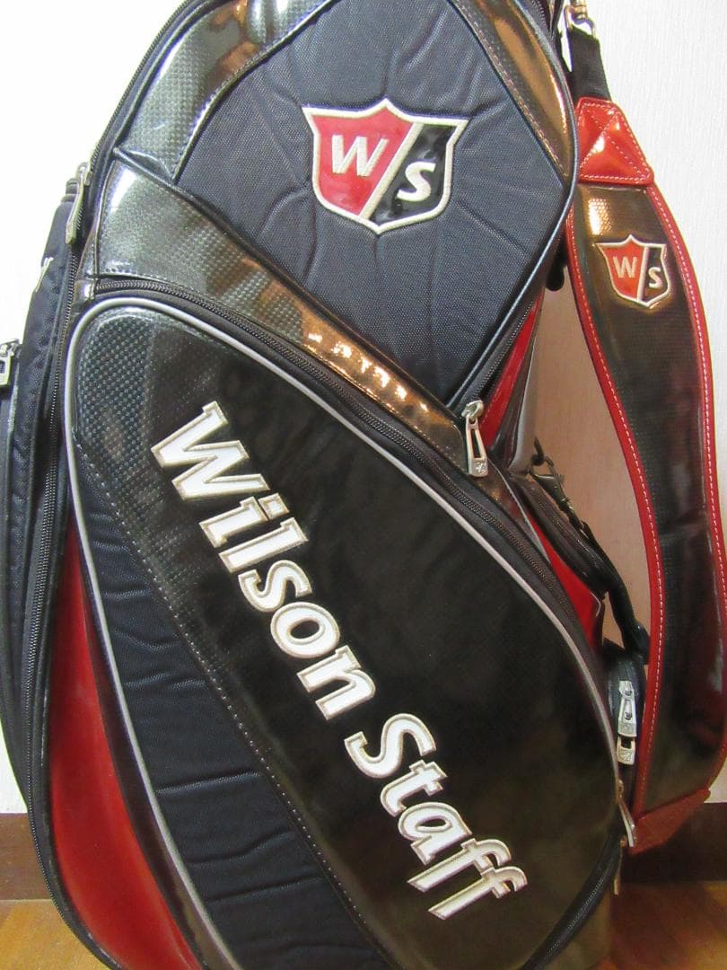★ウイルソン★Wilson　Staff★キャディ-バック★黒/赤★