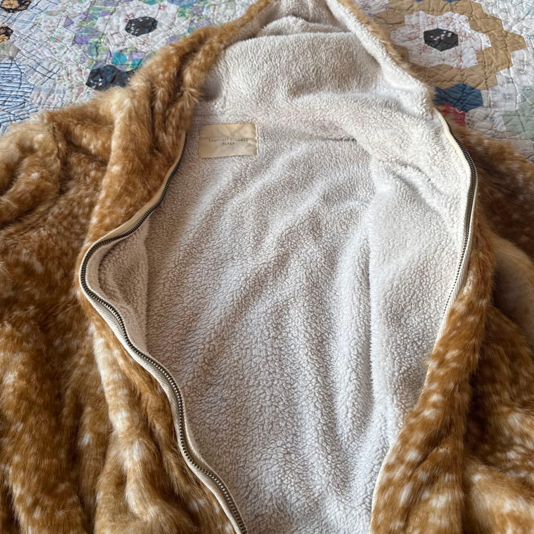 ツモリチサト　TSUMORI CHISATOバンビ柄　フェイクファー