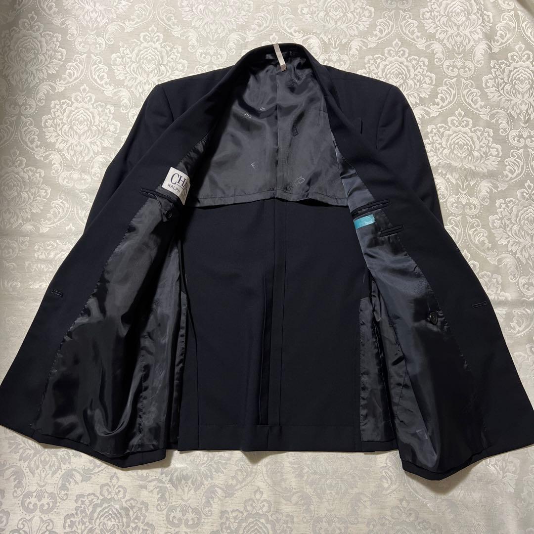 ①usedラルフローレン チャップス 紺ブレ ダブル ジャケット 金ボタン A4