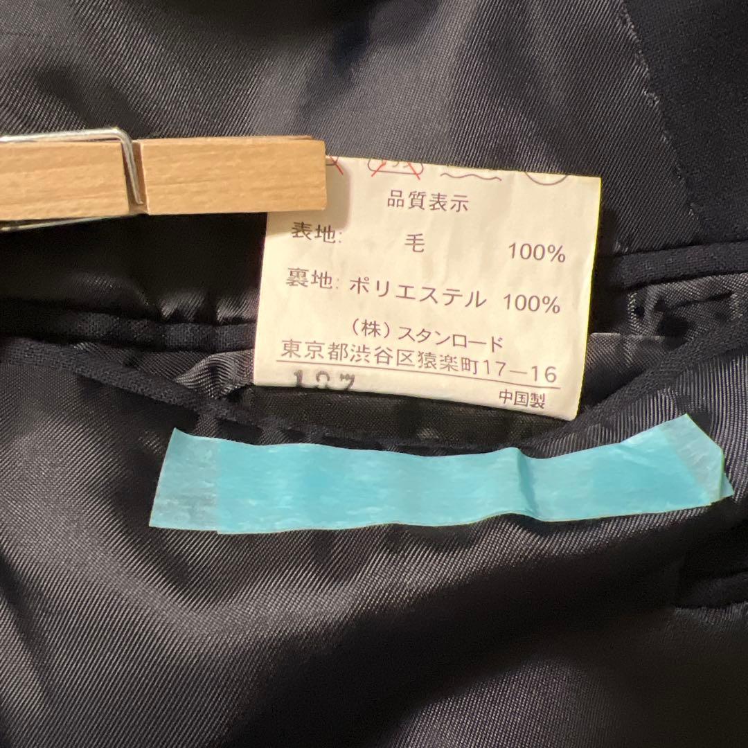 ①usedラルフローレン チャップス 紺ブレ ダブル ジャケット 金ボタン A4