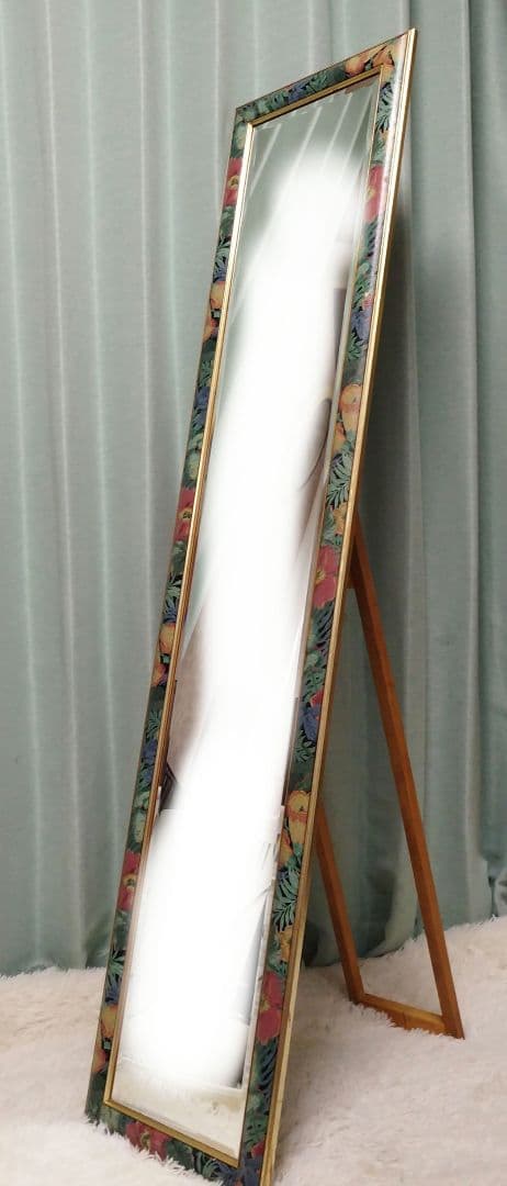 レトロ　スタンドミラー　塩川光明堂