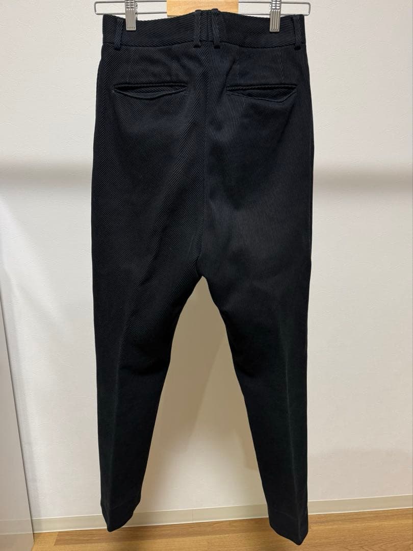 パンツ NEAT tapered cotton kersey 46 black