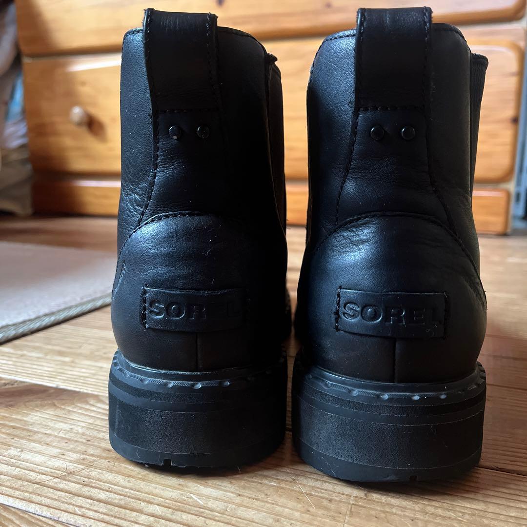 SOREL ブラック サイドゴアブーツ