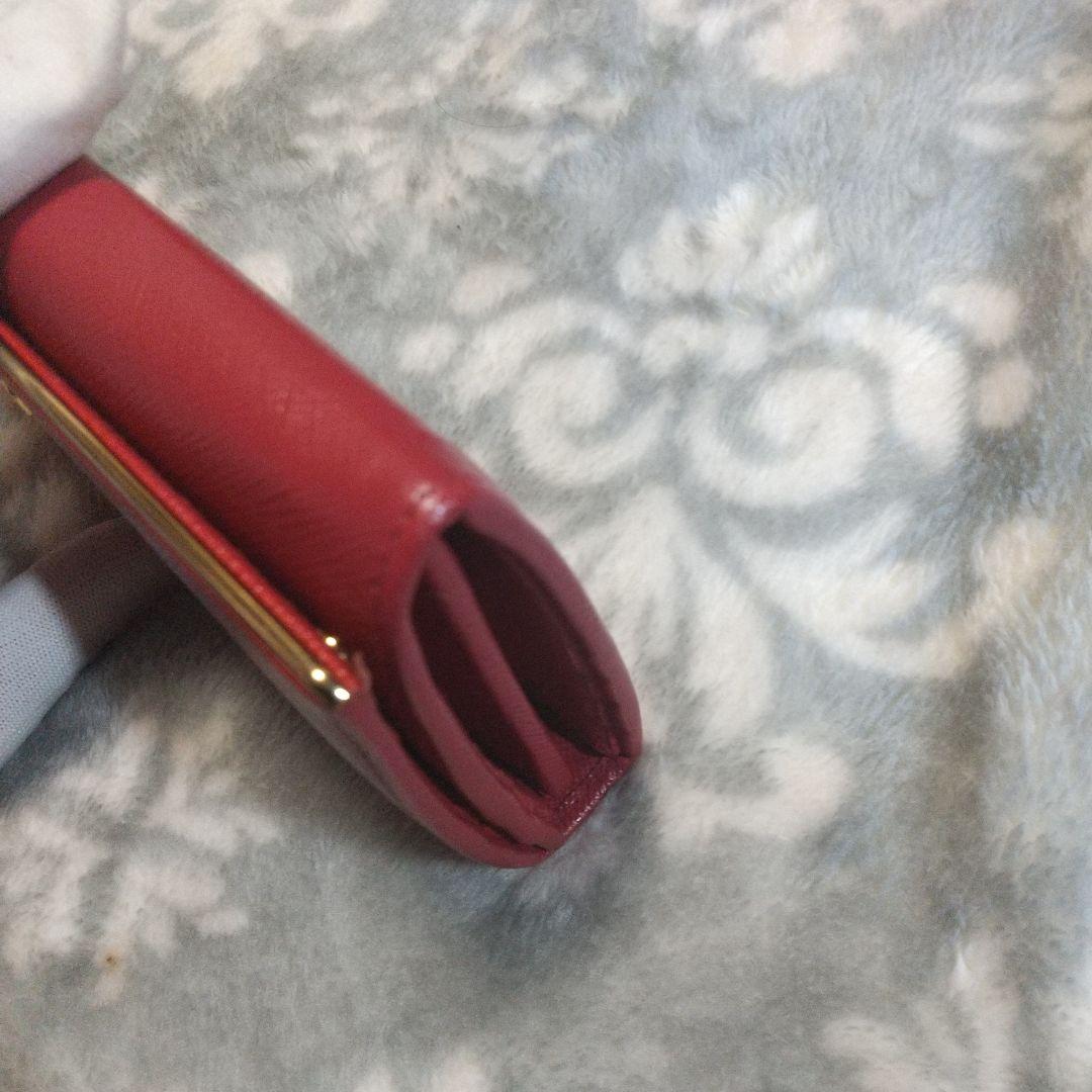 PRADA サフィアーノメタルラインレッド系 長財布