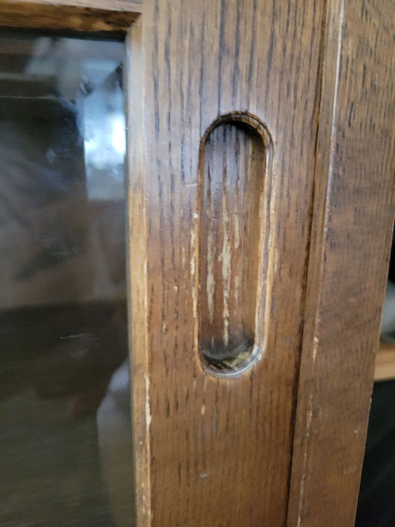 最終お値下げ★北海道EZO社製★最大幅100cmガラス引戸★食器棚