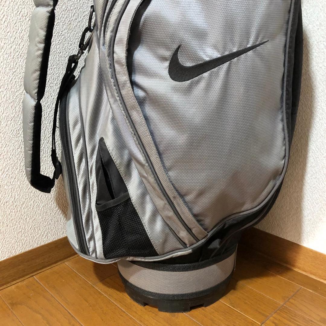 【希少】 NIKE ナイキ ゴルフ キャディバッグ カート型 6分割 グレー