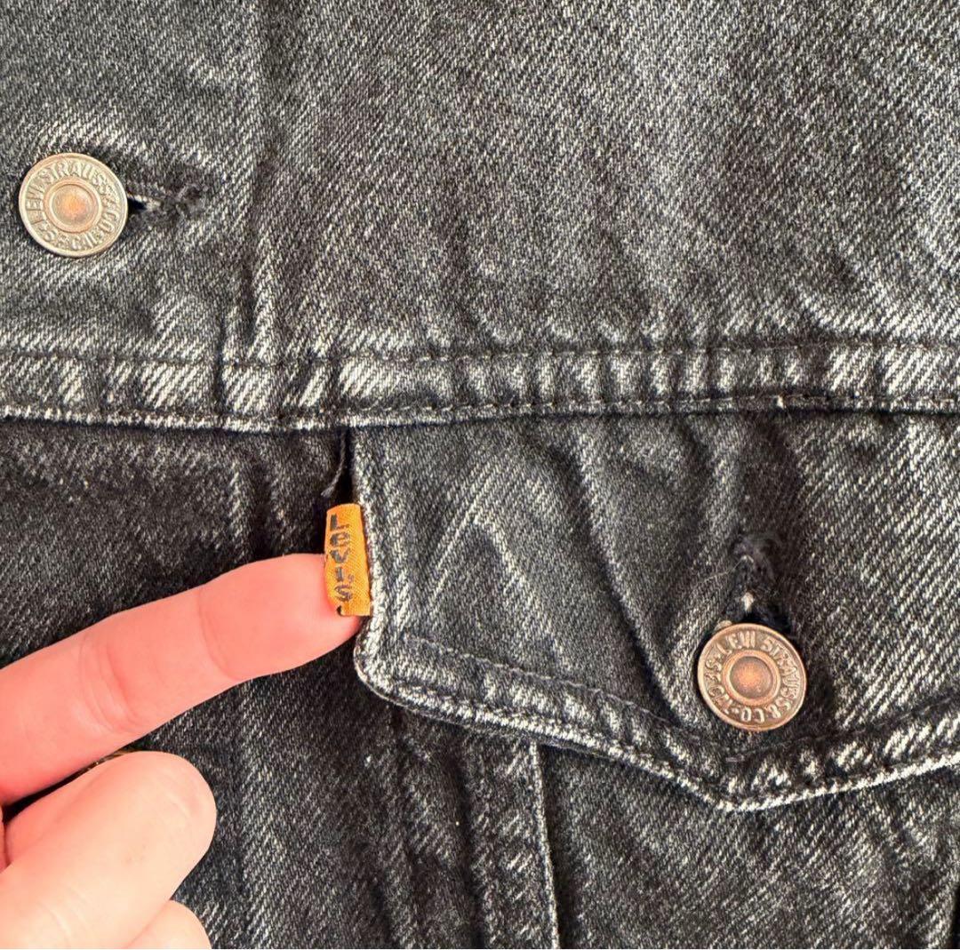 80s リーバイス 57507 ブラック デニムジャケット 70507 後染め