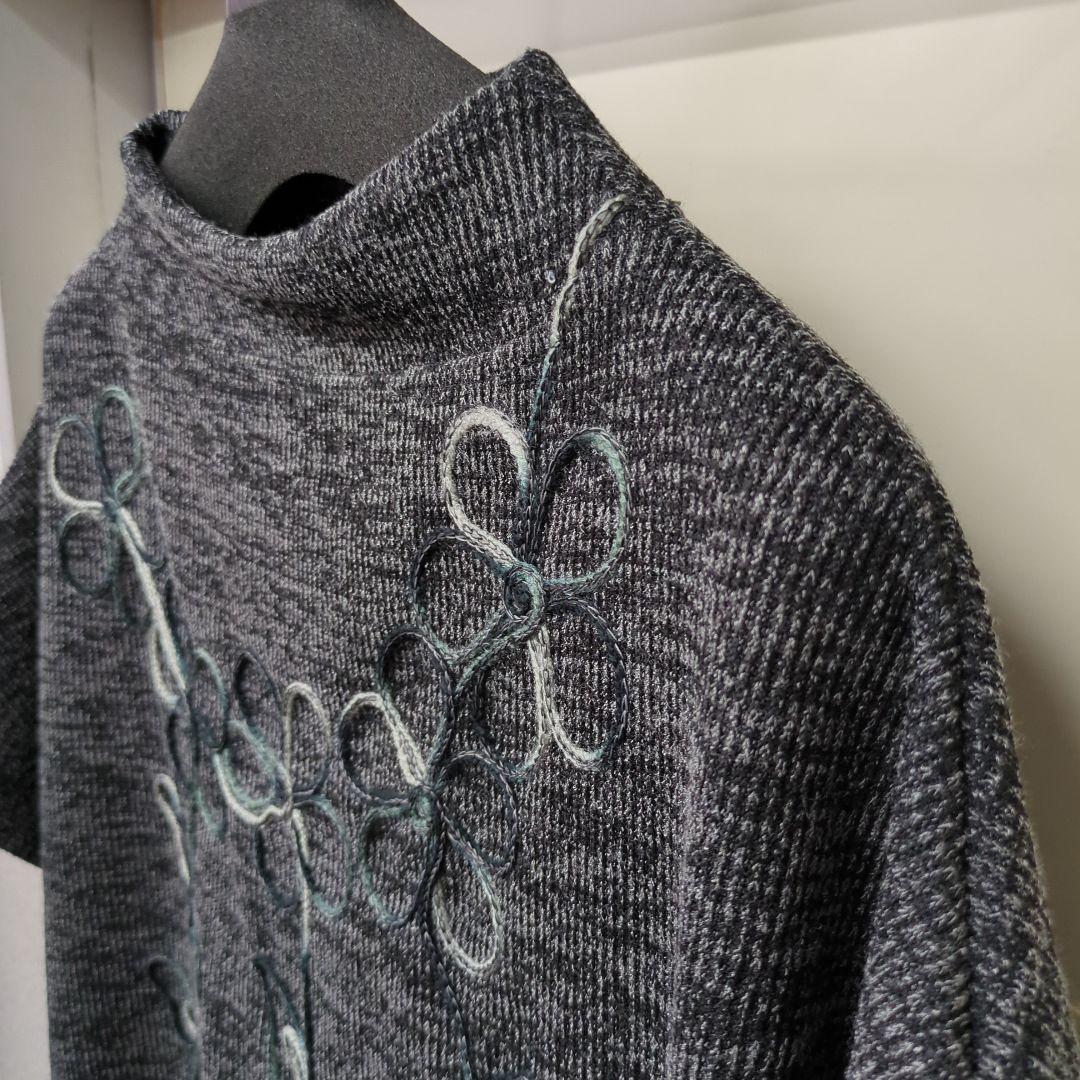 秋物　Lemage オシャレデザイン　半袖チュニック　3Lサイズ