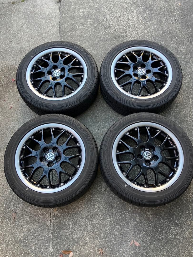 VW6Rポロ使用／VWゴルフ4純正 BBSホイール & タイヤセット
