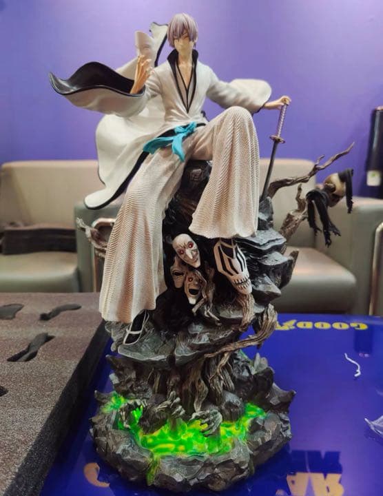 BLEACH 黒衣少年図 市丸ギン ガレージキット ガレキ スタチュー④