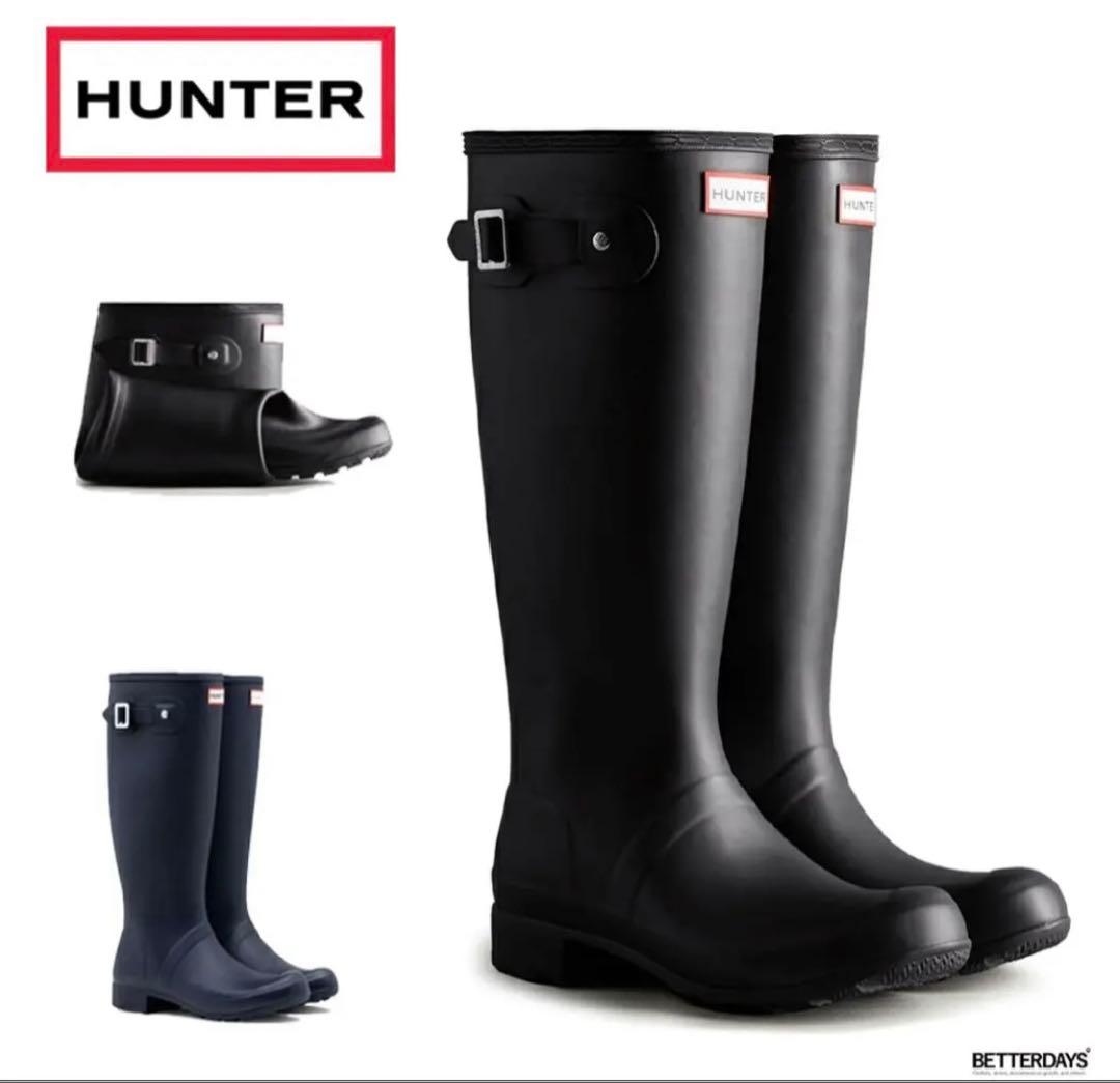 HUNTER オリジナルツアー ロングブーツ レインブーツ UK6 ブラック