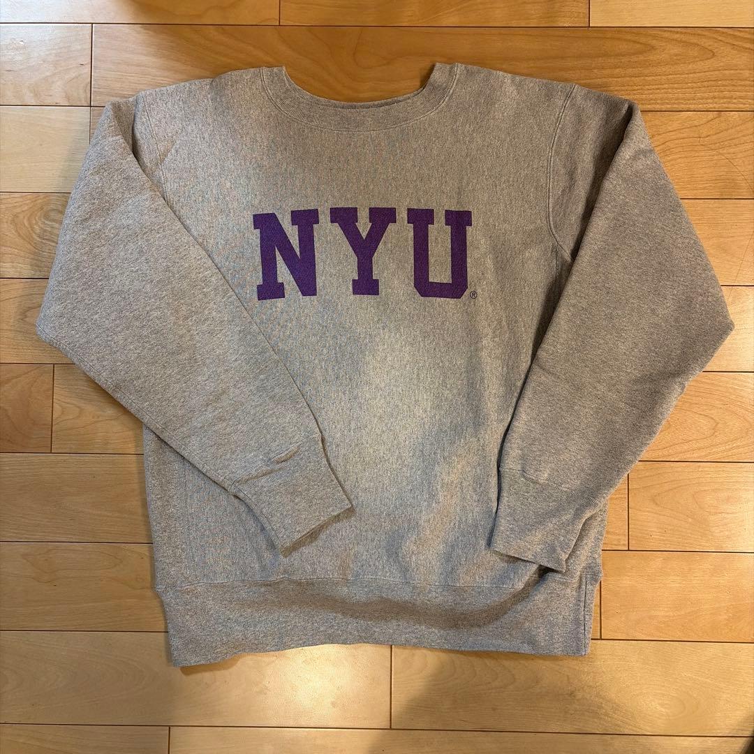 チャンピオン　赤タグ　NYU スウェット