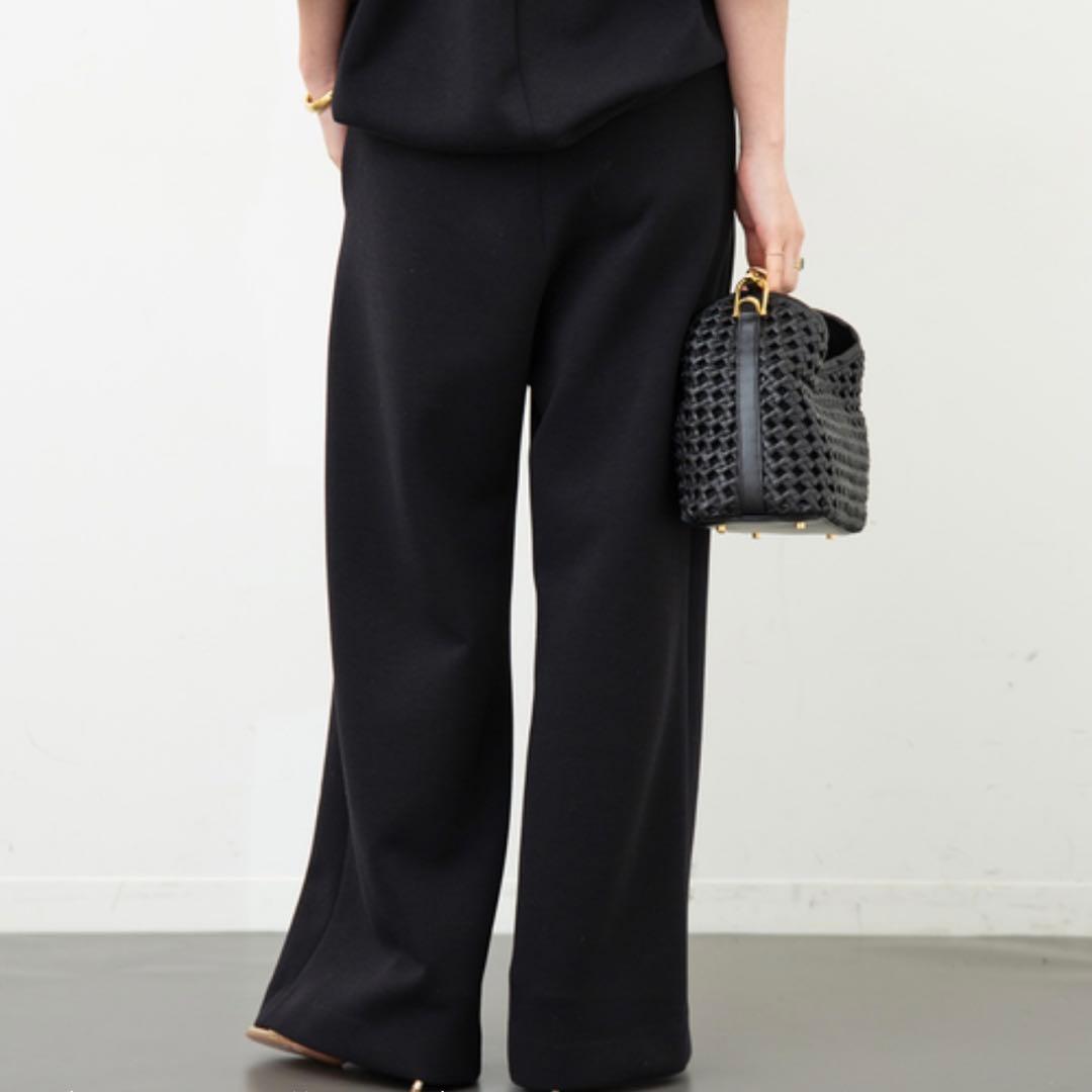 極美品/2024年✨ドゥーズィエムクラス dumblefit タックパンツ 黒