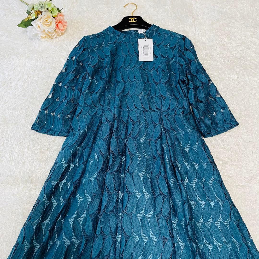 新品タグ付✨大きいサイズ✨マザーズドレス　マキシ丈　結婚式　グリーン　L〜XL