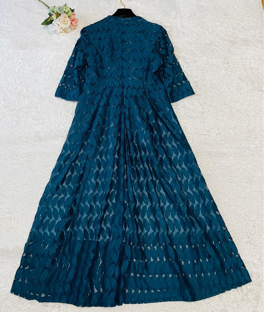 新品タグ付✨大きいサイズ✨マザーズドレス　マキシ丈　結婚式　グリーン　L〜XL