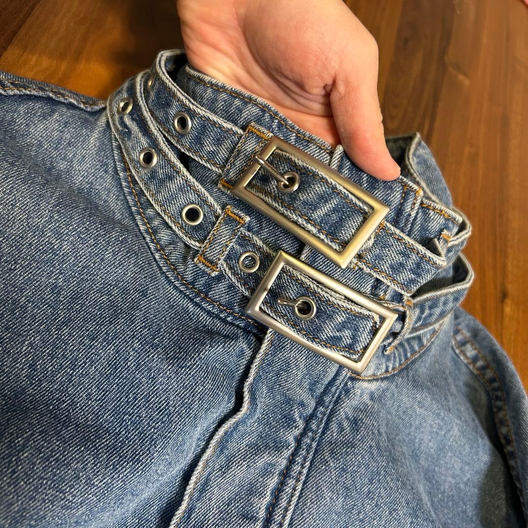 美品　AMERIデニムジャケット 黒石奈緒子着用