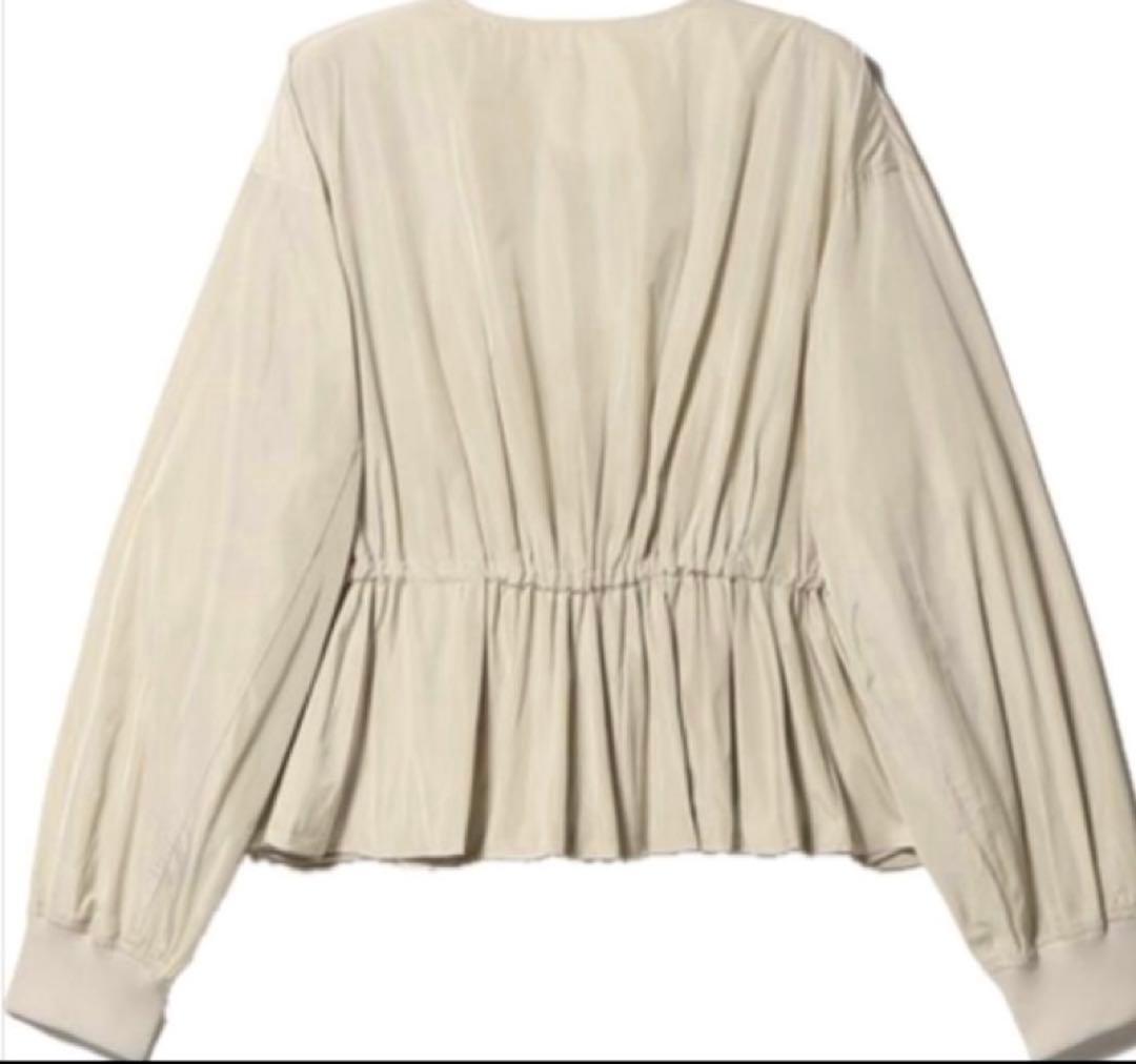 エストネーション　ESTNATION ナイロンタフタ　ペプラムブルゾン