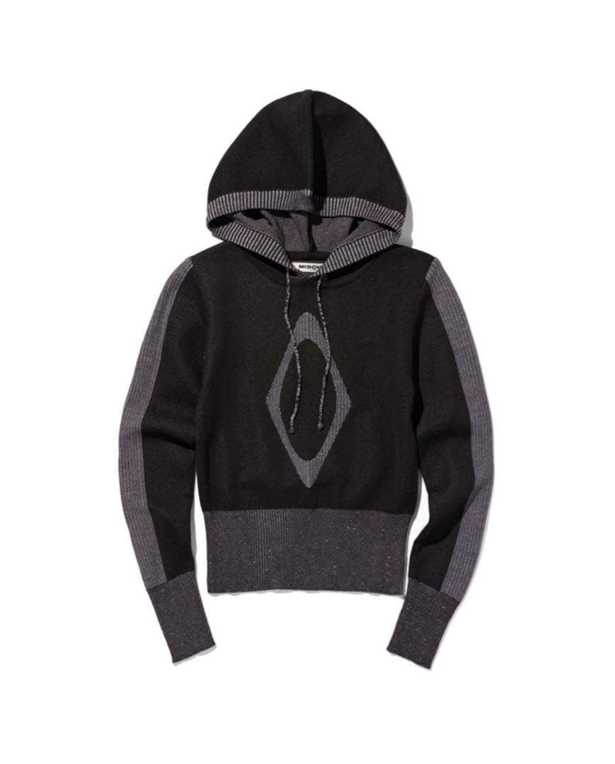 mschf RHOMBUS KNIT HOODIE ニットフーディー パーカー