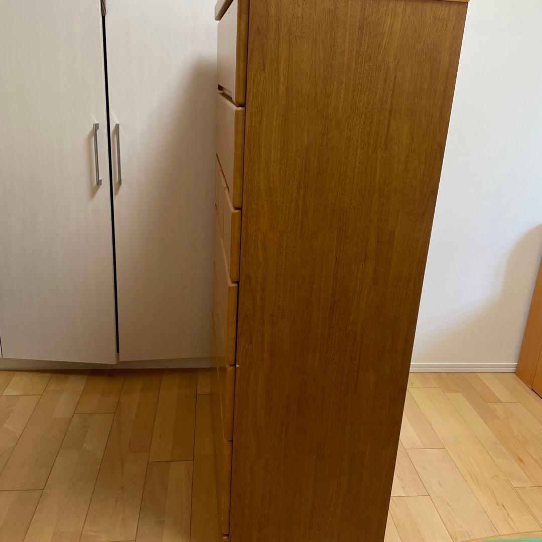 ニトリ ハイチェスト 、ナチュラルウッドのハイチェスト、ミニタンス、木製タンス、