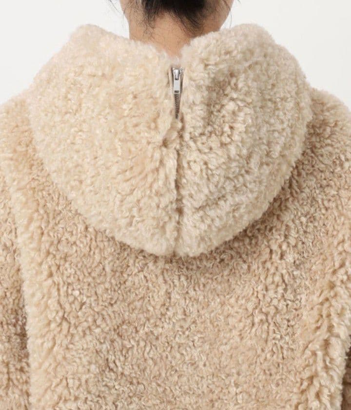 【新品タグ付き】AP STUDIO Vegancoe カーリーフーディ ブルゾン