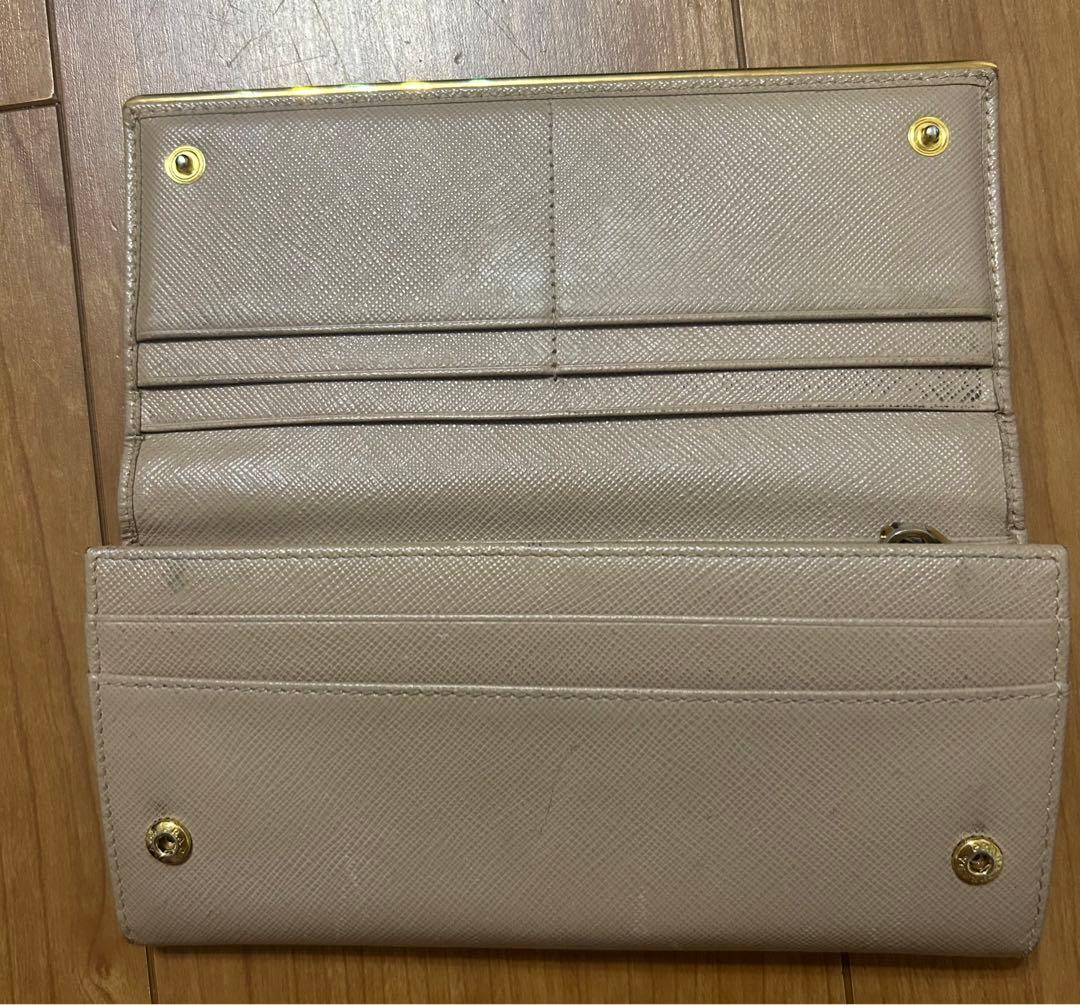PRADA ベージュ 長財布　正規品