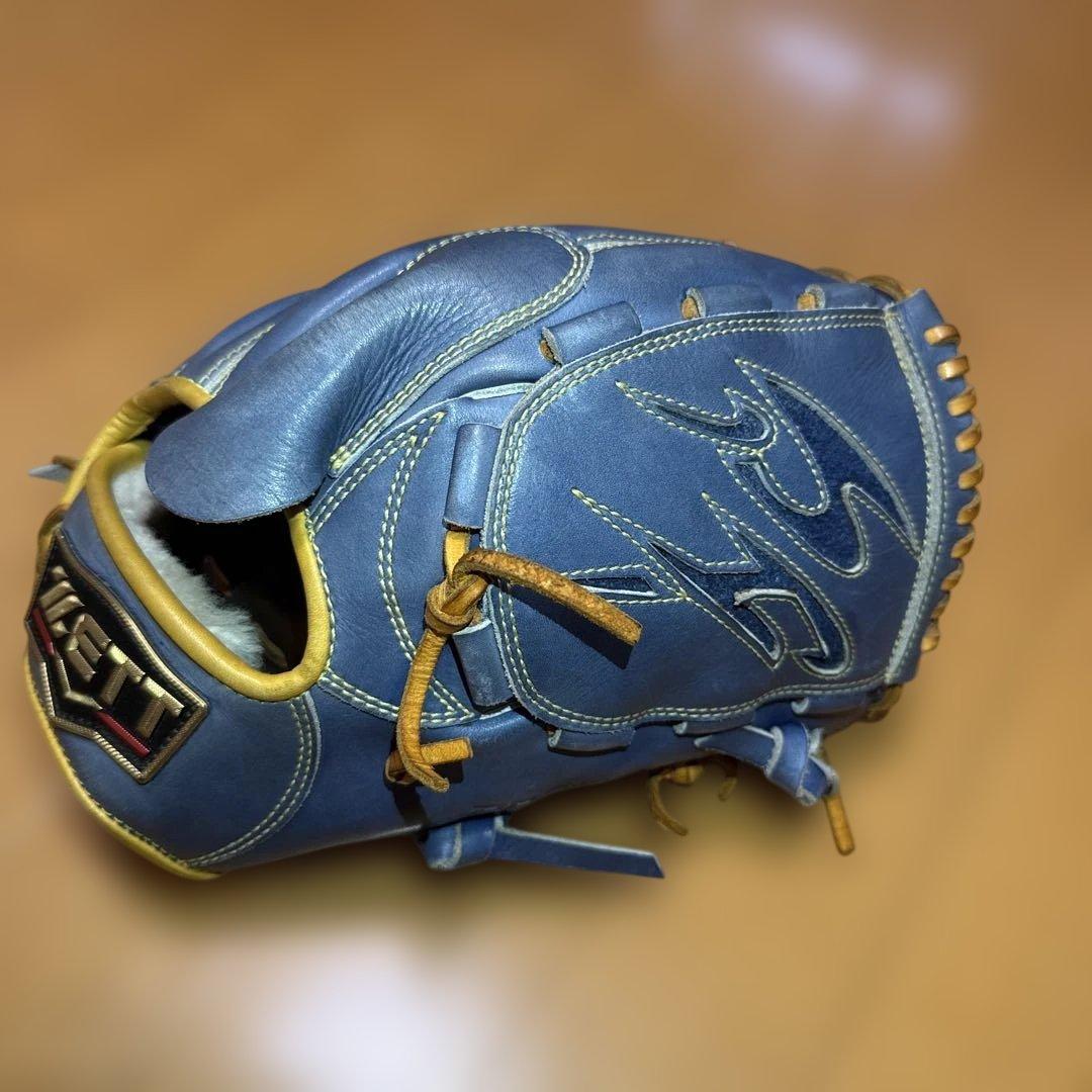 ZETT プロステイタス　軟式用オーダー投手用　グローブ 青