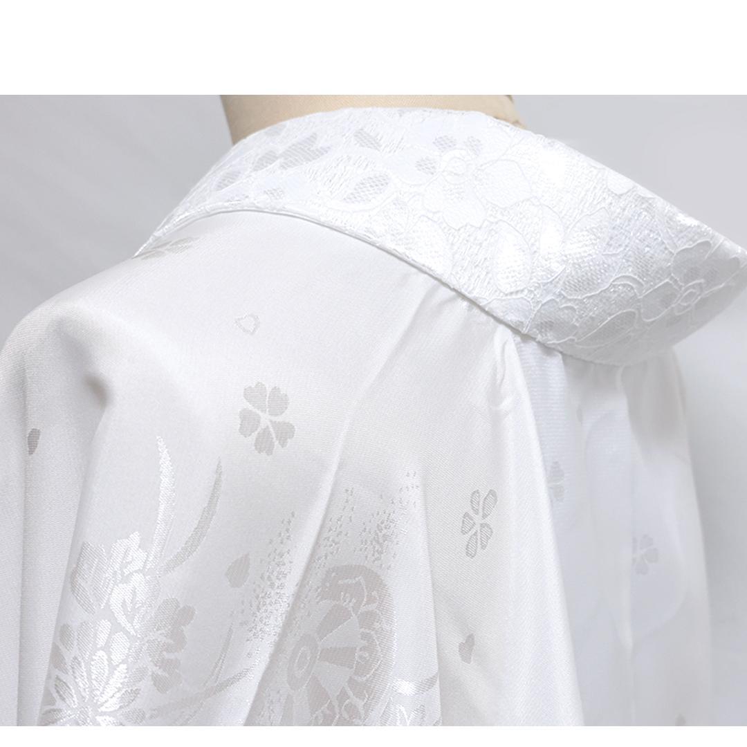 振袖用 ■ 長襦袢 ■ レース半衿 手縫い付け済み 白