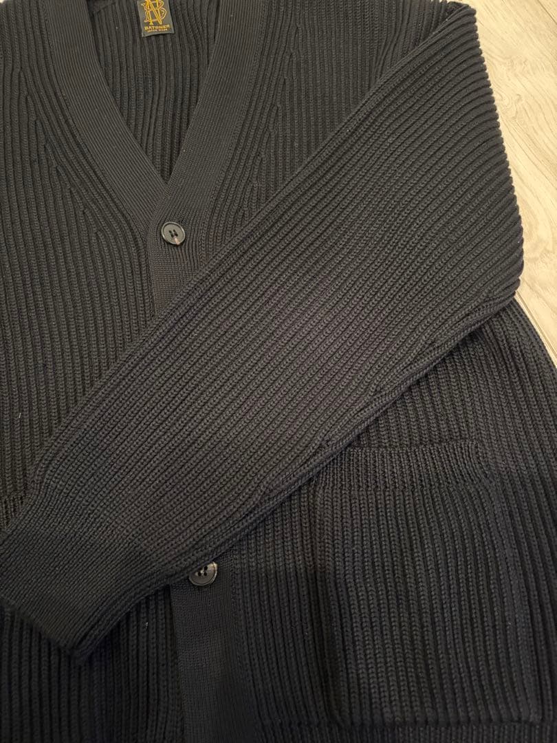 BATONER バトナー　ニット　リブニット　Vネック　カーディガン　サイズ2