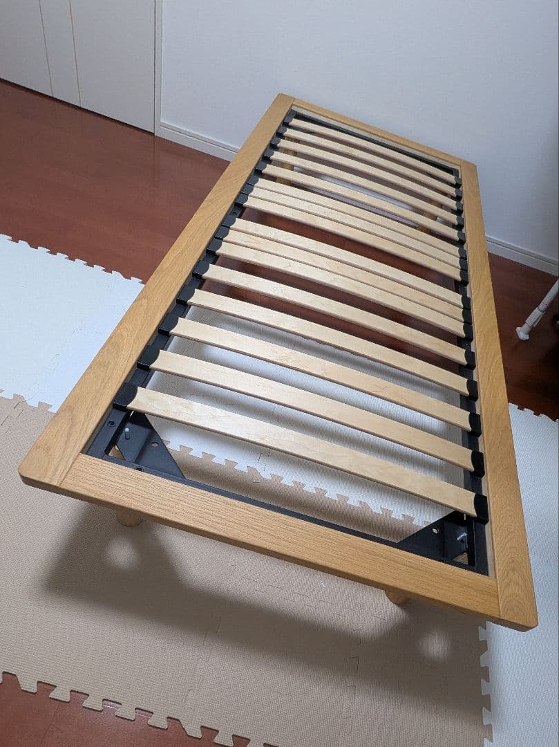 無印　ベッドフレーム　スモール　脚20センチ付き　【2台】