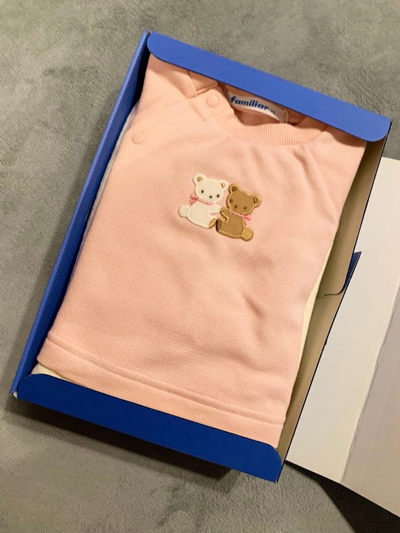 familiar カバーオール (秋冬) ピンク