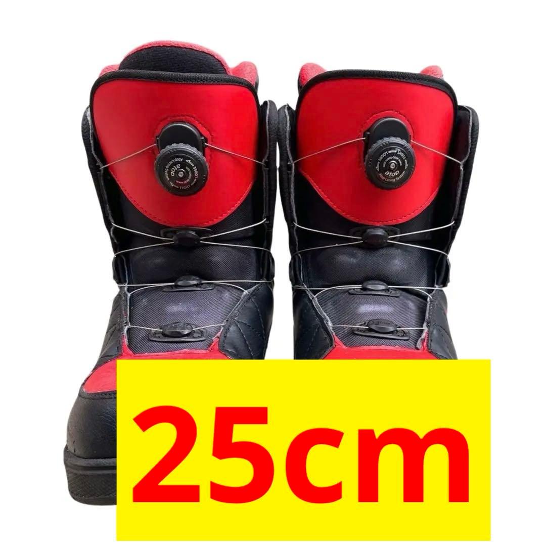 AIRWALK 赤黒 スノーボードブーツ25cm BOA